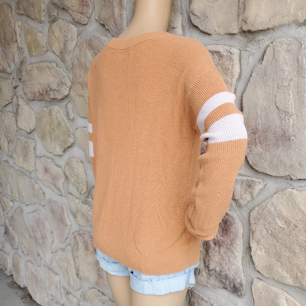 American Eagle | Button Down Striped Sleeve Sweat… - image 7